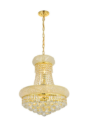 Elegant Lighting - V1800D16G/RC - Eight Light Pendant - Primo - Gold