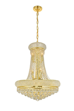 Elegant Lighting - V1800D24G/RC - 14 Light Chandelier - Primo - Gold