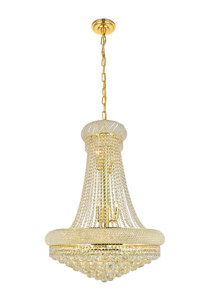 Elegant Lighting - V1800D28G/RC - 14 Light Chandelier - Primo - Gold