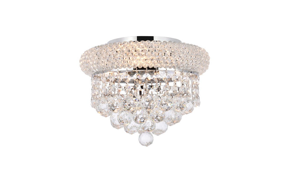 Elegant Lighting - V1800F10C/RC - Three Light Flush Mount - Primo - Chrome