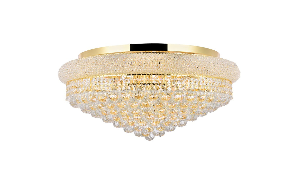 Elegant Lighting - V1800F28G/RC - 15 Light Flush Mount - Primo - Gold