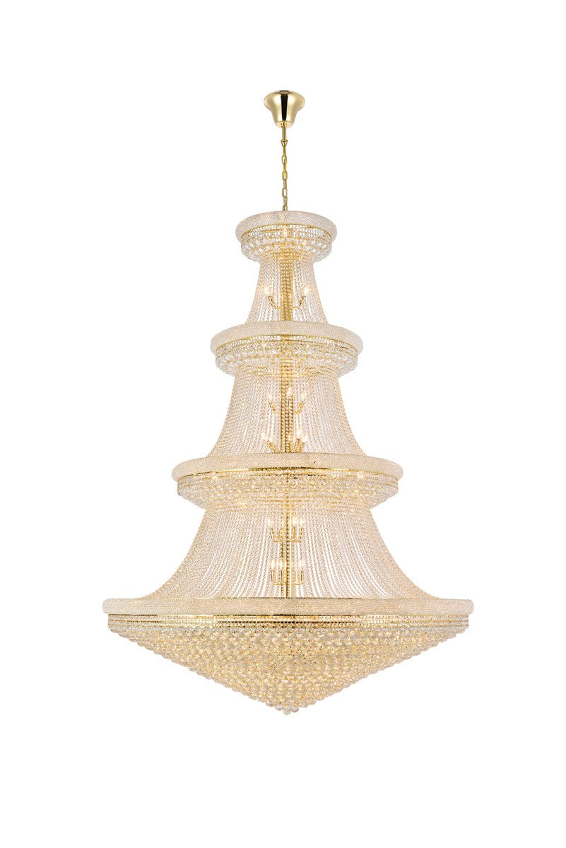 Elegant Lighting - V1800G72G/RC - 66 Light Chandelier - Primo - Gold