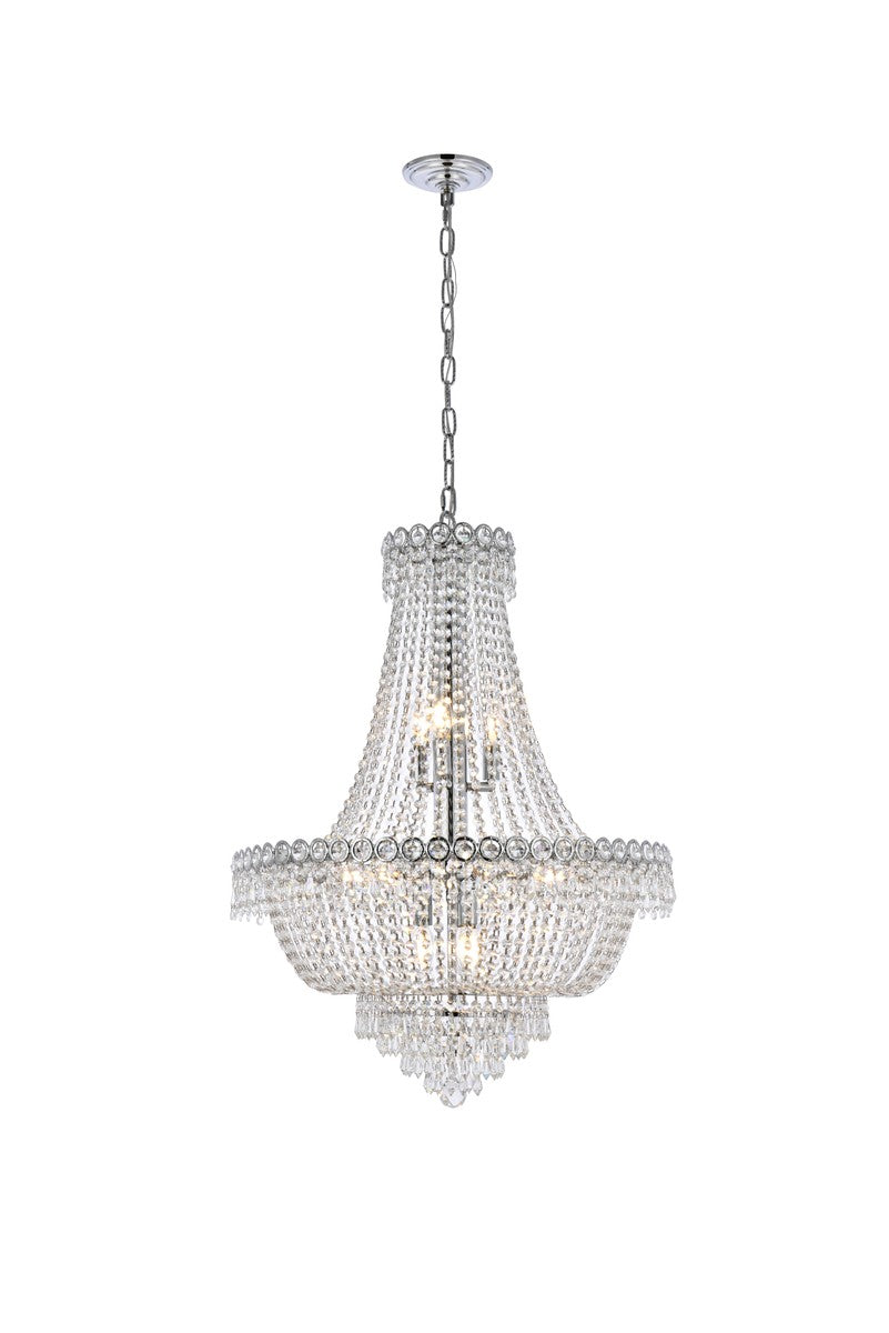 Elegant Lighting - V1900D24C/RC - 12 Light Chandelier - Century - Chrome