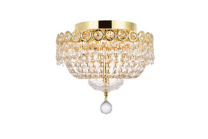 Elegant Lighting - V1900F12G/RC - Four Light Flush Mount - Century - Gold