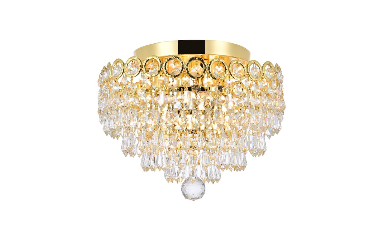 Elegant Lighting - V1902F12G/RC - Four Light Flush Mount - Century - Gold