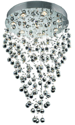 Elegant Lighting - V2006D24C/RC - Eight Light Chandelier - Galaxy - Chrome