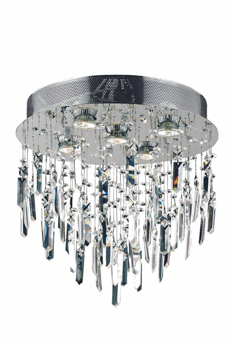 Elegant Lighting - V2006F16SC/RC - Five Light Flush Mount - Galaxy - Chrome