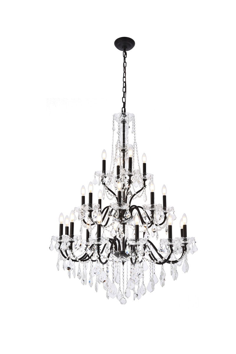 Elegant Lighting - V2015G36DB/RC - 24 Light Chandelier - St. Francis - Dark Bronze