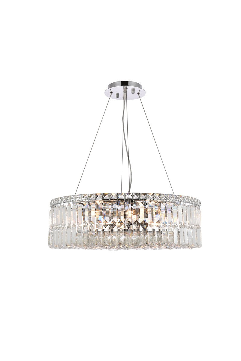 Elegant Lighting - V2030D24C/RC - 12 Light Chandelier - Maxime - Chrome