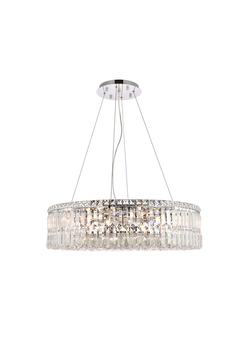 Elegant Lighting - V2030D28C/RC - 12 Light Chandelier - Maxime - Chrome