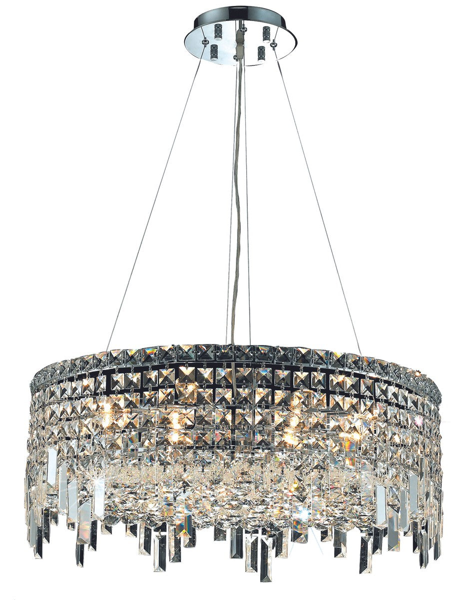 Elegant Lighting - V2031D24C/RC - 12 Light Chandelier - Maxime - Chrome