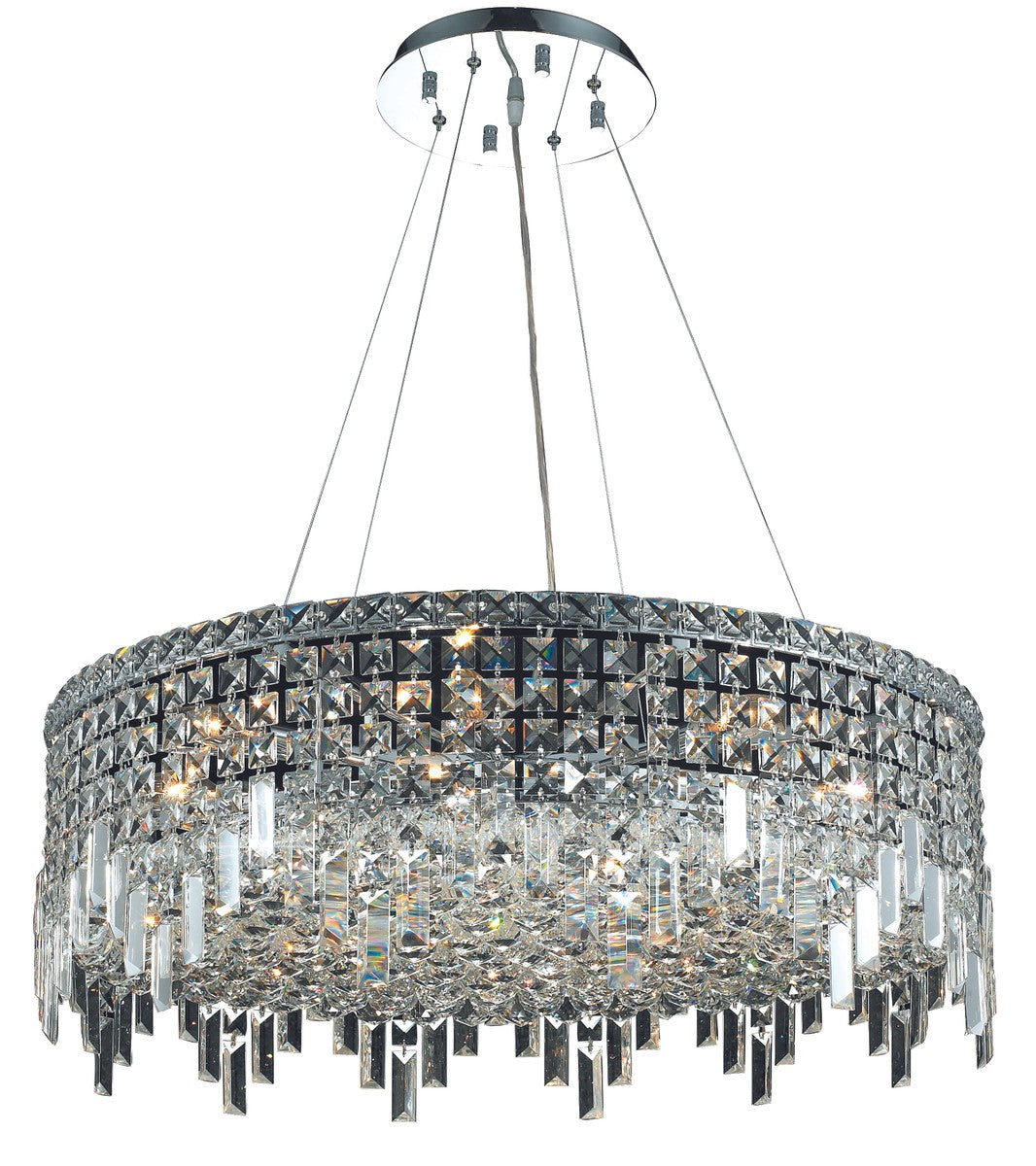 Elegant Lighting - V2031D28C/RC - 12 Light Chandelier - Maxime - Chrome