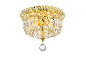 Elegant Lighting - V2528F10G/RC - Four Light Flush Mount - Tranquil - Gold