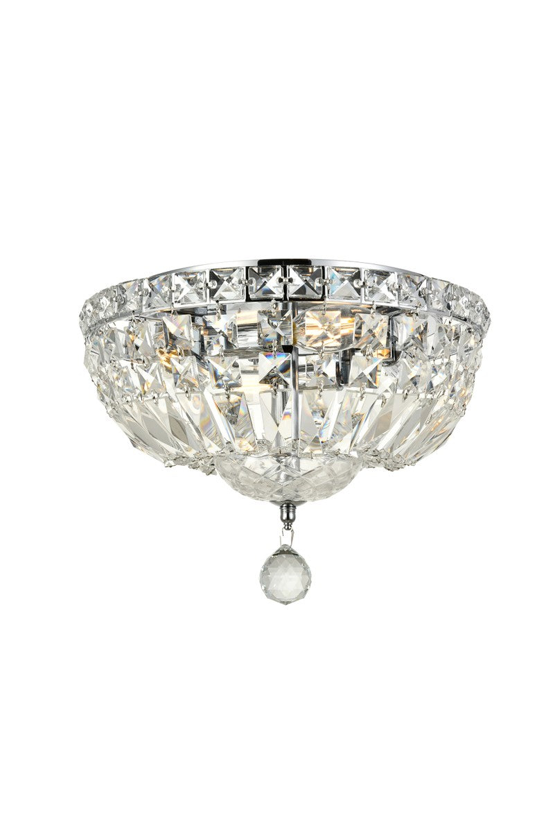 Elegant Lighting - V2528F12C/RC - Four Light Flush Mount - Tranquil - Chrome