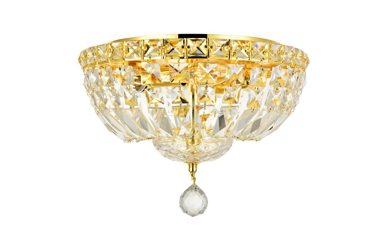 Elegant Lighting - V2528F12G/RC - Four Light Flush Mount - Tranquil - Gold