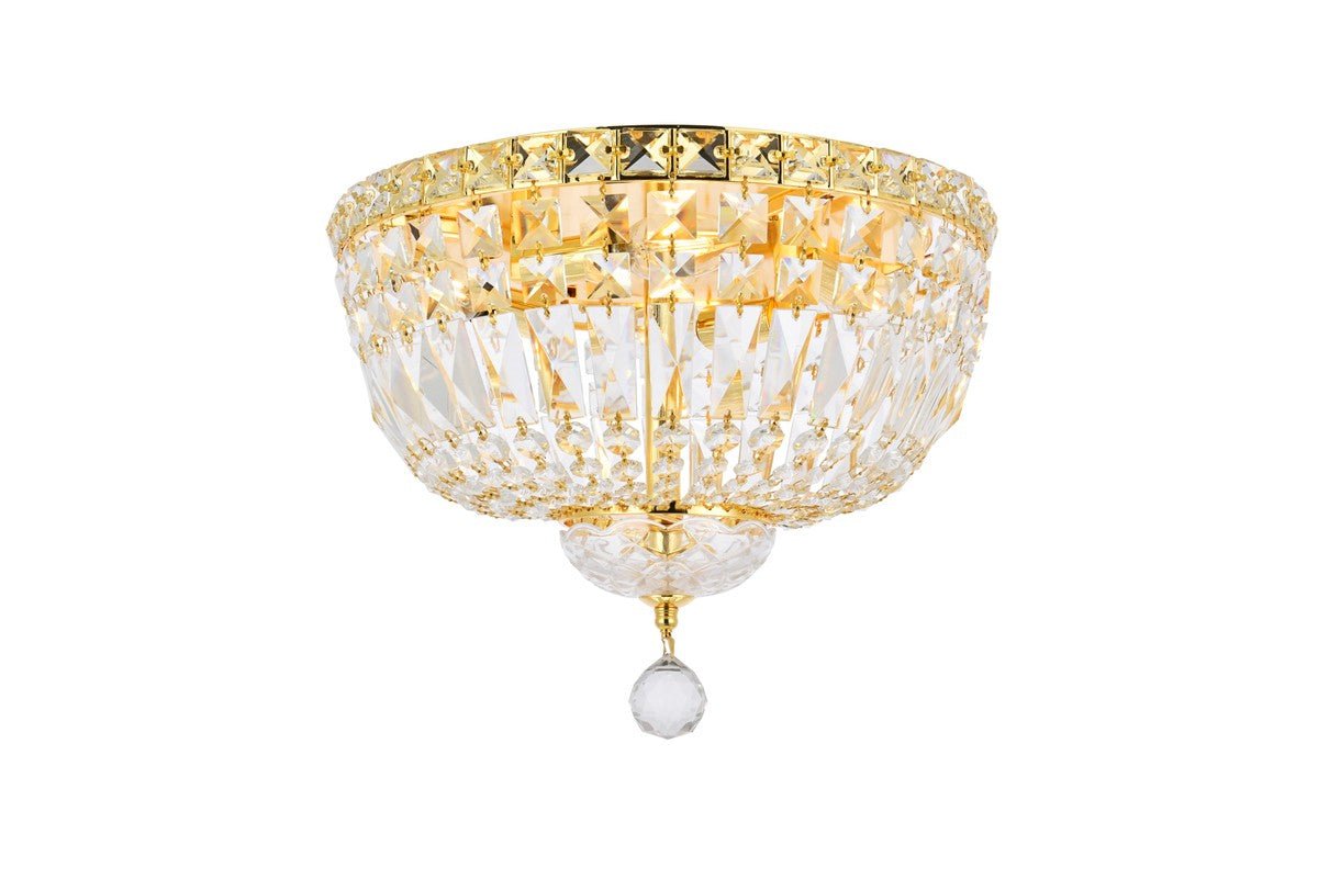 Elegant Lighting - V2528F14G/RC - Four Light Flush Mount - Tranquil - Gold