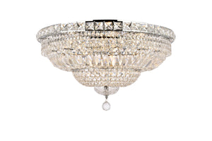 Elegant Lighting - V2528F24C/RC - 12 Light Flush Mount - Tranquil - Chrome