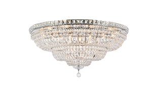 Elegant Lighting - V2528F36C/RC - 21 Light Flush Mount - Tranquil - Chrome