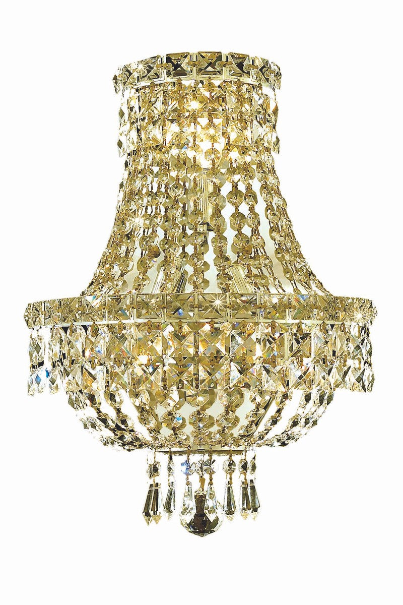 Elegant Lighting - V2528W12G/RC - Three Light Wall Sconce - Tranquil - Gold