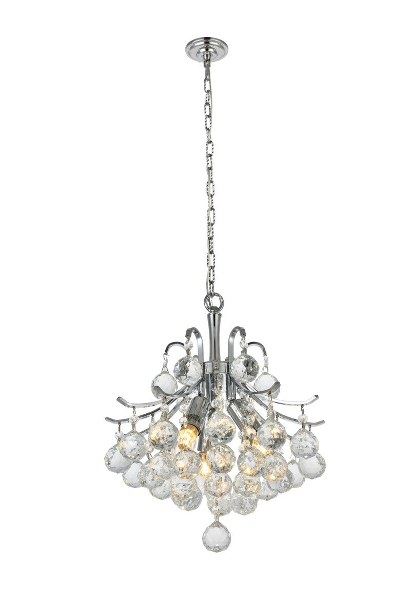 Elegant Lighting - V8000D12C/RC - Three Light Pendant - Toureg - Chrome