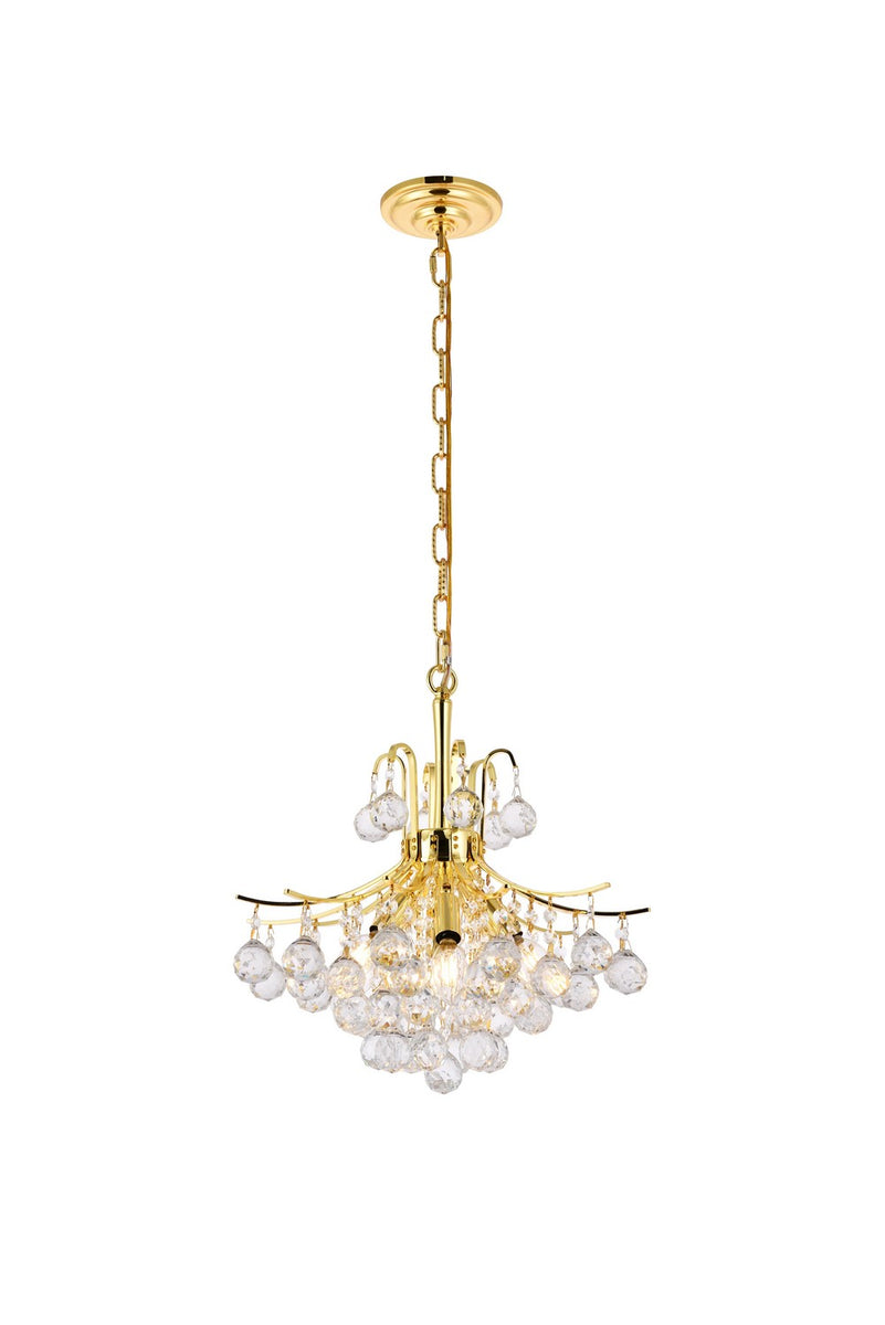 Elegant Lighting - V8000D16G/RC - Six Light Pendant - Toureg - Gold