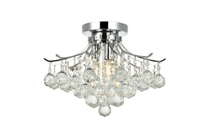 Elegant Lighting - V8000F16C/RC - Three Light Flush Mount - Toureg - Chrome