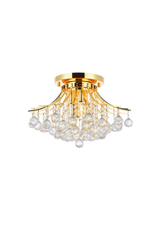 Elegant Lighting - V8000F19G/RC - Six Light Flush Mount - Toureg - Gold