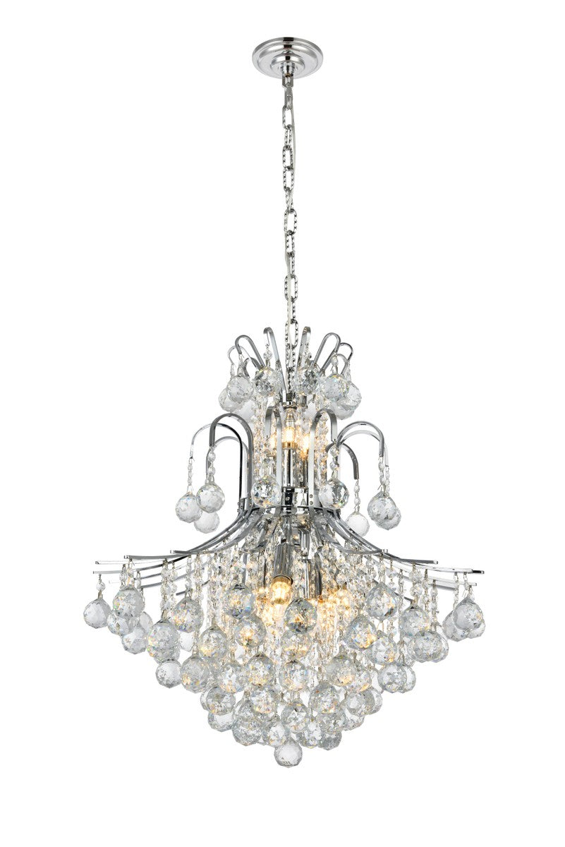 Elegant Lighting - V8002D22C/RC - 11 Light Chandelier - Toureg - Chrome