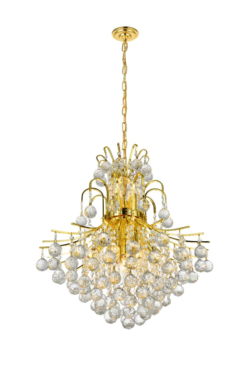 Elegant Lighting - V8002D22G/RC - 11 Light Chandelier - Toureg - Gold