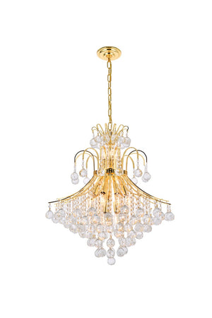 Elegant Lighting - V8003D25G/RC - 15 Light Chandelier - Toureg - Gold