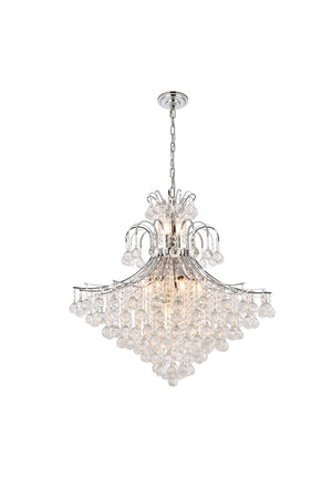 Elegant Lighting - V8005G31C/RC - 15 Light Chandelier - Toureg - Chrome