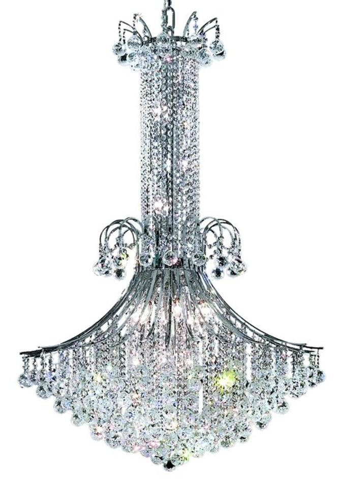 Elegant Lighting - V8006G35C/RC - 16 Light Chandelier - Toureg - Chrome