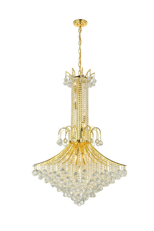 Elegant Lighting - V8006G35G/RC - 16 Light Chandelier - Toureg - Gold