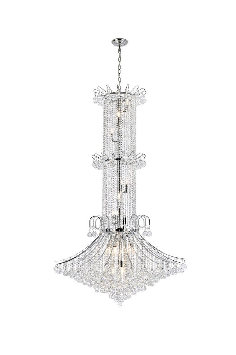 Elegant Lighting - V8008G44C/RC - 20 Light Chandelier - Toureg - Chrome