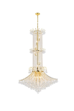 Elegant Lighting - V8008G44G/RC - 20 Light Chandelier - Toureg - Gold