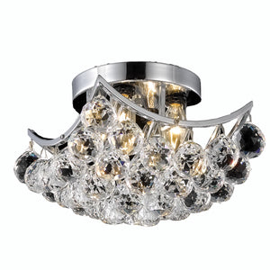 Elegant Lighting - V9800F10C/RC - Four Light Flush Mount - Corona - Chrome