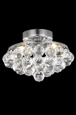 Elegant Lighting - V9805F10C/RC - Three Light Flush Mount - Corona - Chrome