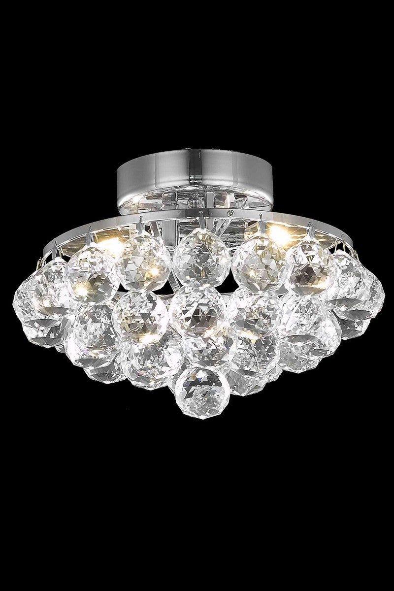 Elegant Lighting - V9805F10C/RC - Three Light Flush Mount - Corona - Chrome