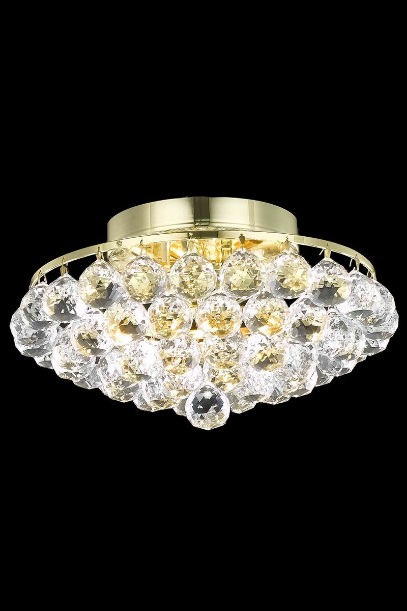 Elegant Lighting - V9805F14G/RC - Four Light Flush Mount - Corona - Chrome