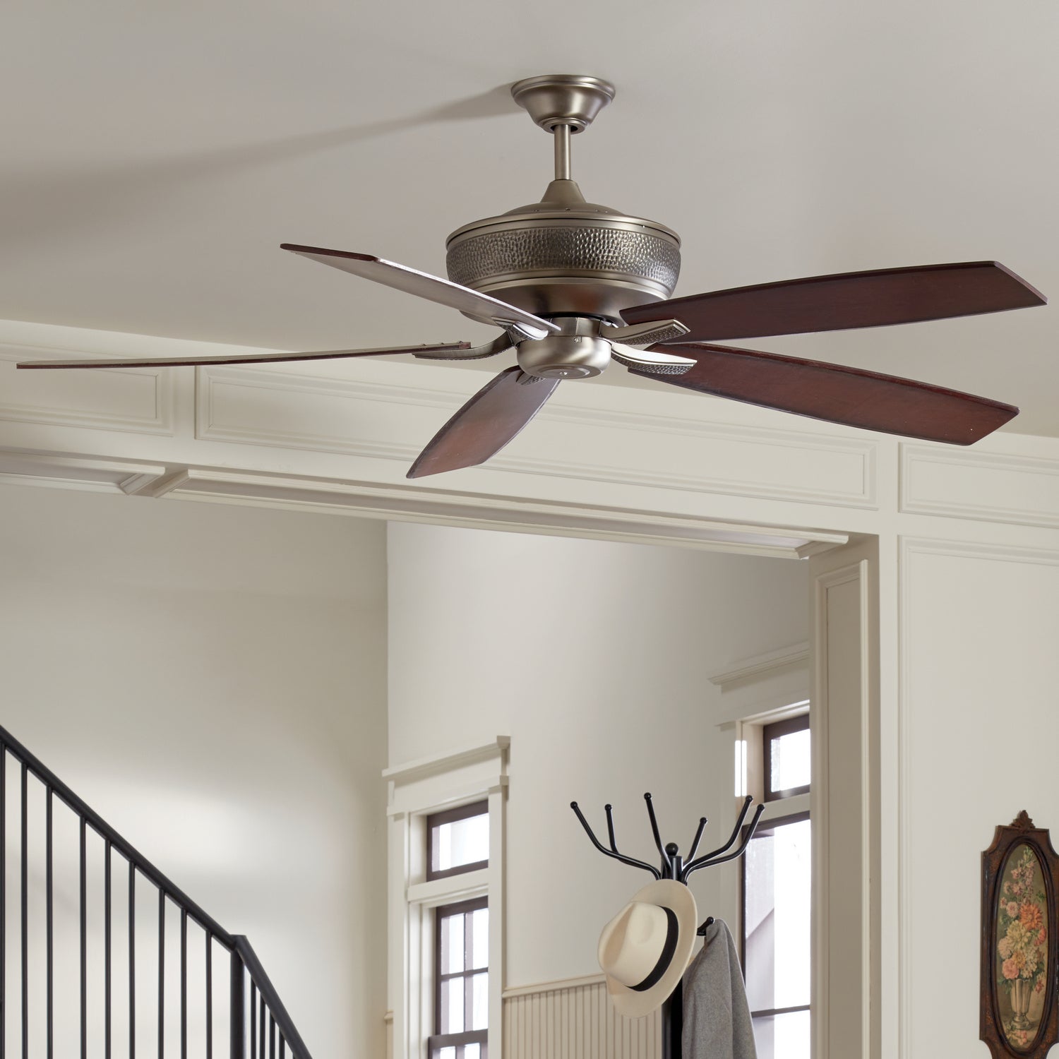 Kichler - 300206BAP - 70"Ceiling Fan - Monarch - Burnished Antique Pewter