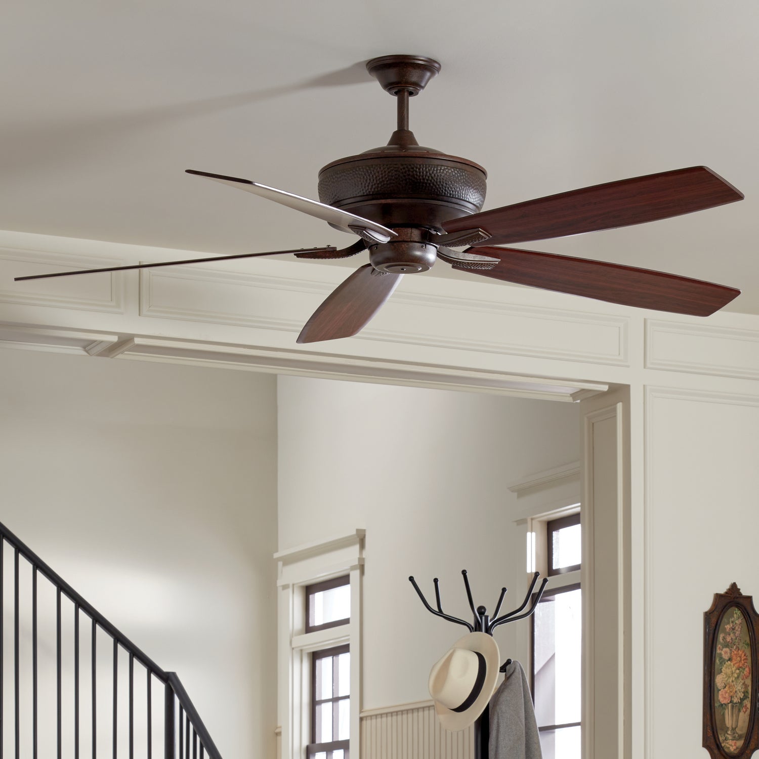 Kichler - 300206TZ - 70"Ceiling Fan - Monarch - Tannery Bronze