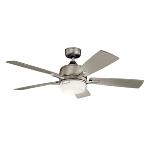 Kichler - 300457NI - 52"Ceiling Fan - Leeds - Brushed Nickel