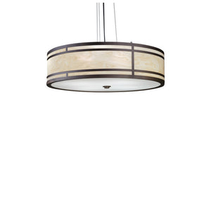 UltraLights - 13223-24-CB-CO-03 - Four Light Pendant - Tambour - Cast Bronze