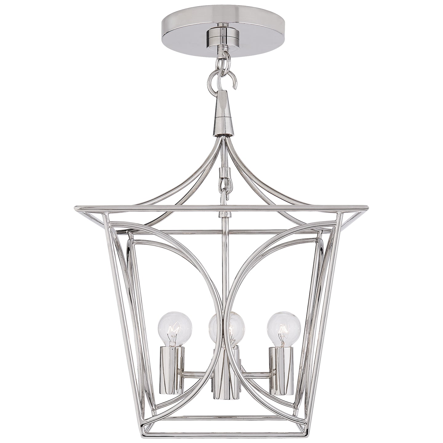 Visual Comfort Signature - KS 5143PN - Four Light Mini Lantern - Cavanagh - Polished Nickel