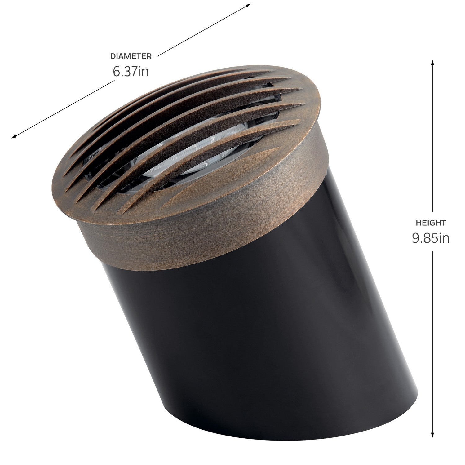 Kichler - 15508CBR - One Light Well Rockguard - Centennial Brass