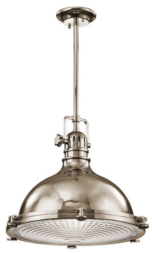 Kichler - 2691PN - One Light Pendant - Hatteras Bay - Polished Nickel