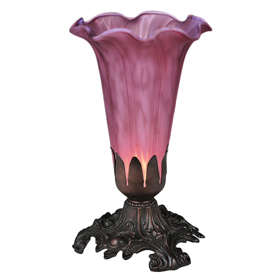 Meyda Tiffany - 13502 - One Light Accent Lamp - Lavender - Mahogany Bronze