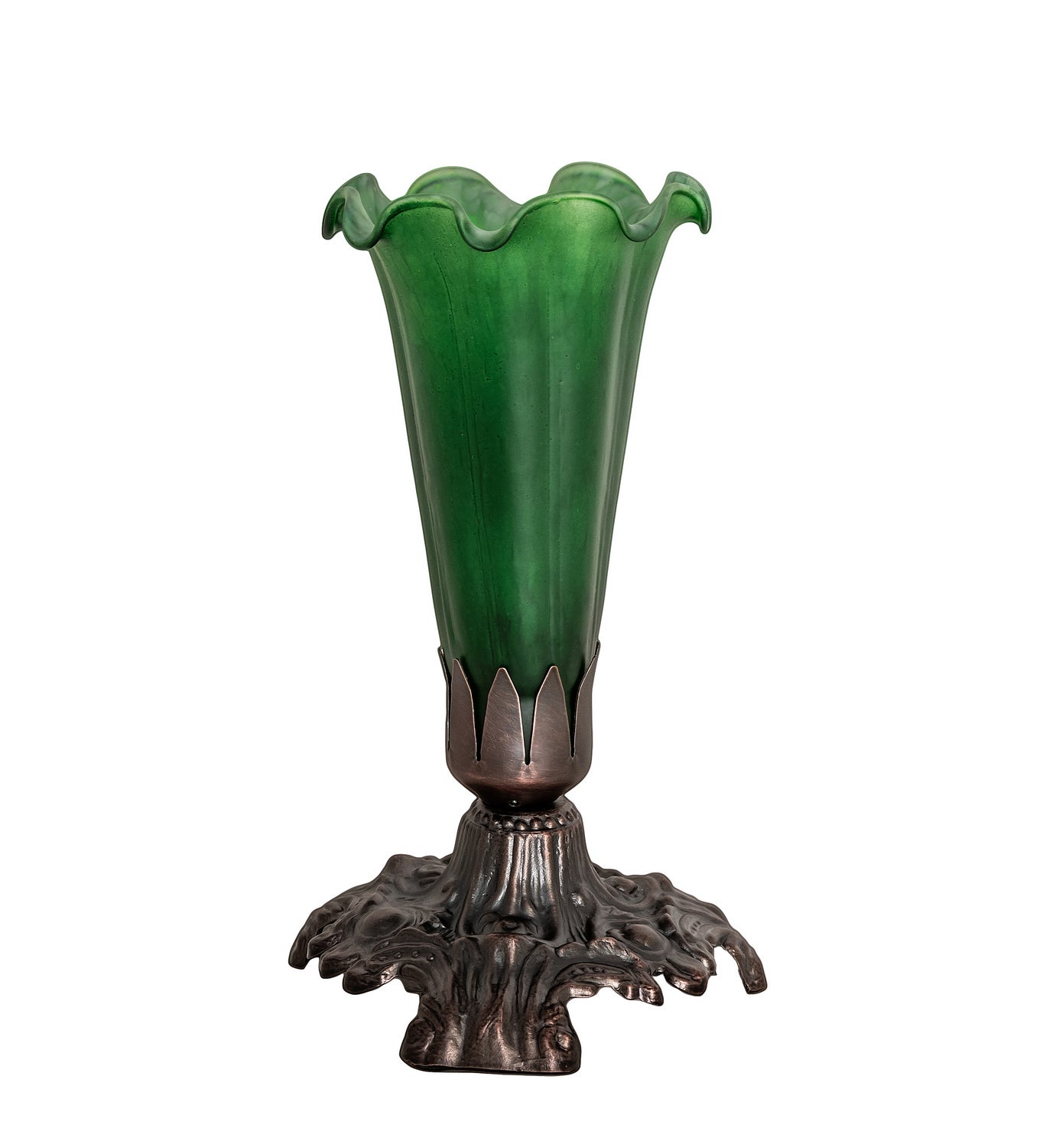 Meyda Tiffany - 13818 - One Light Accent Lamp - Green - Mahogany Bronze