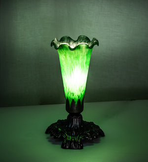 Meyda Tiffany - 13818 - One Light Accent Lamp - Green - Mahogany Bronze