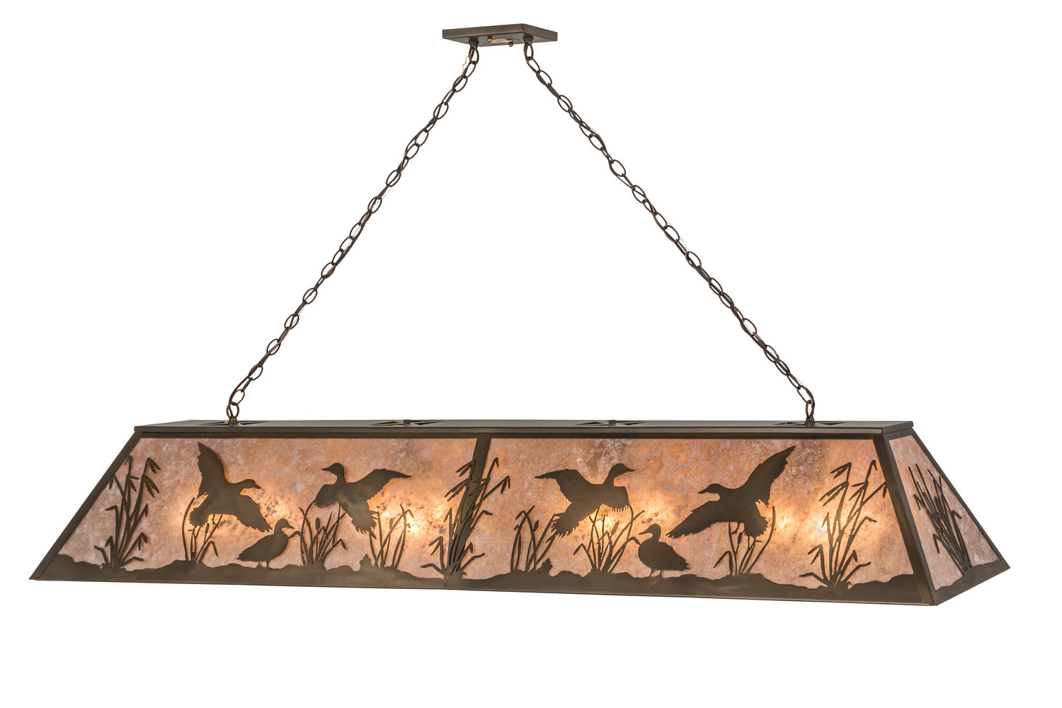 Meyda Tiffany - 168693 - 12 Light Pendant - Ducks In Flight - Antique Copper